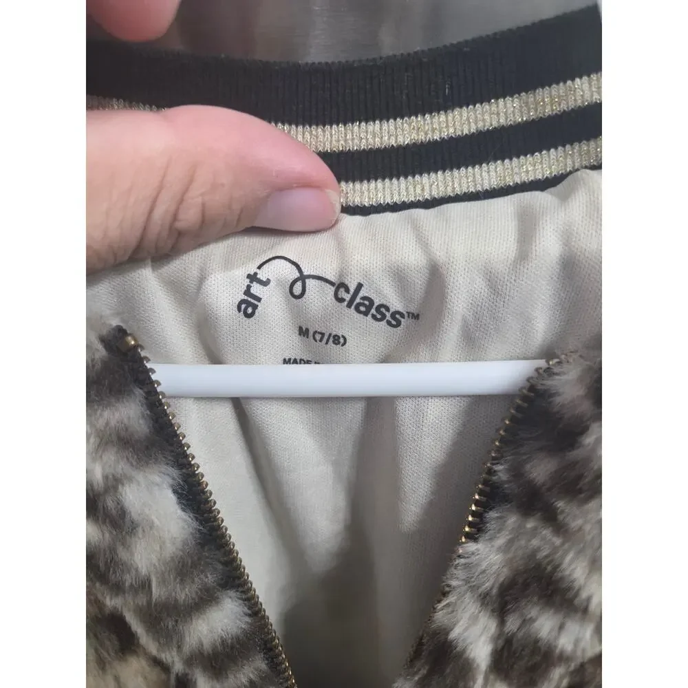 Cheetah Print Fur Coat - Art Class - M (7/8)